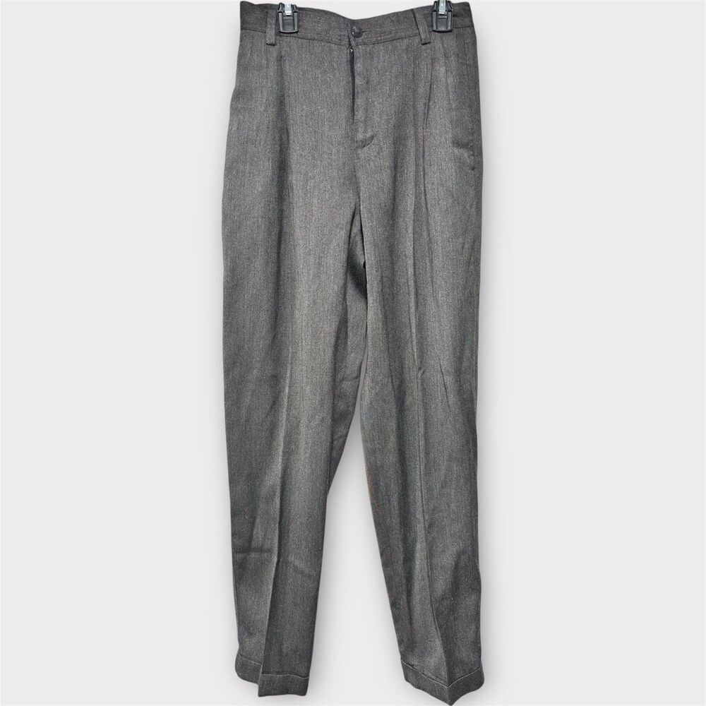 Lizsport Women 6 High Rise Dress Pants Grey Sz 6 Office Business Casual Wedding